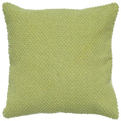 20" Green Cotton Throw Pillow