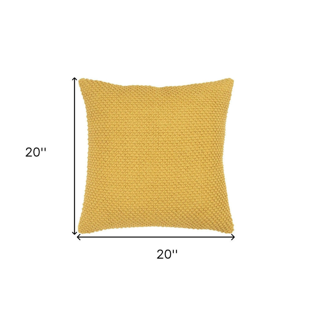 20" Gold Cotton Throw Pillow - Homeroots - Flyclothing LLC