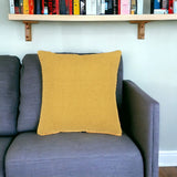 20" Gold Cotton Throw Pillow - Homeroots