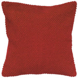 20" Red Cotton Throw Pillow - Homeroots