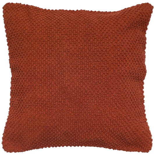 20" Orange Cotton Throw Pillow