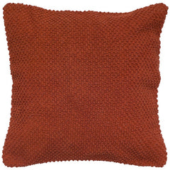 20" Orange Cotton Throw Pillow