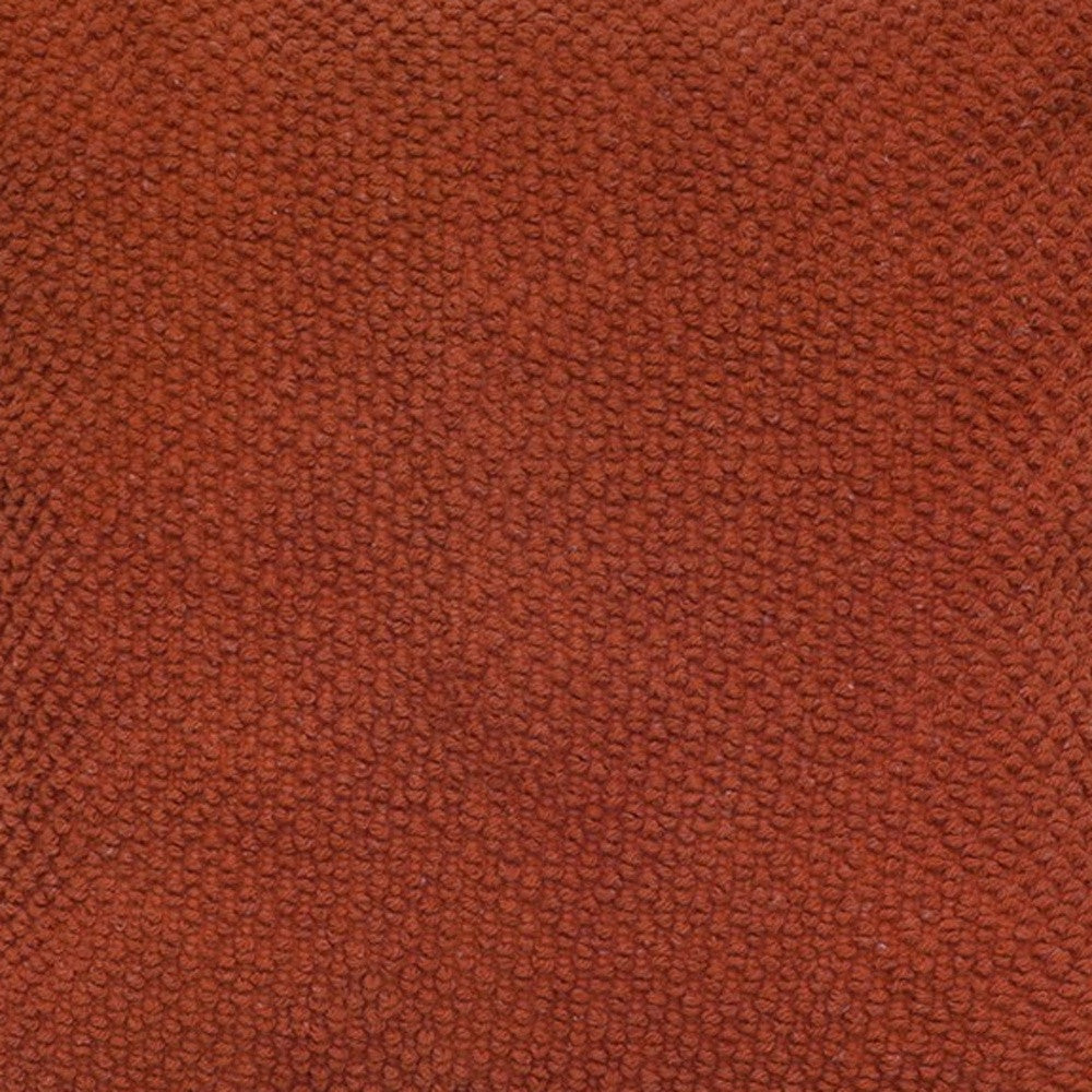 20" Orange Cotton Throw Pillow
