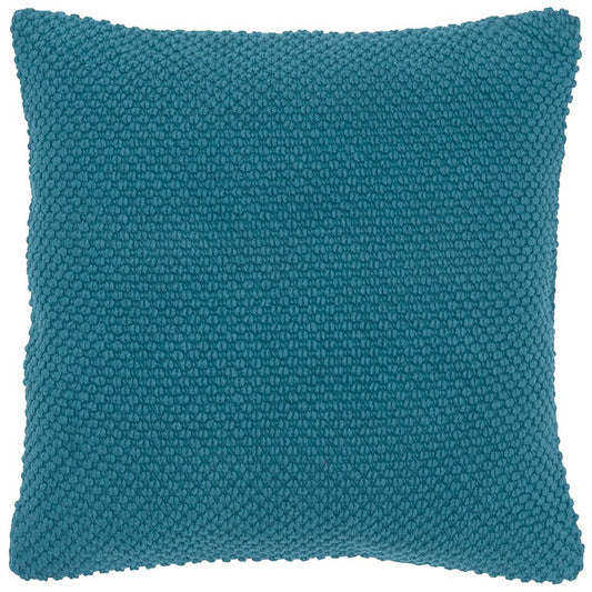 20" Teal Cotton Throw Pillow