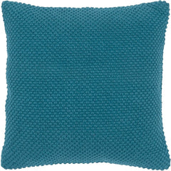 20" Teal Cotton Throw Pillow
