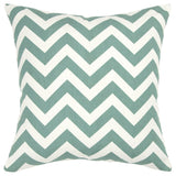 18" Aqua Cotton Throw Pillow - Homeroots