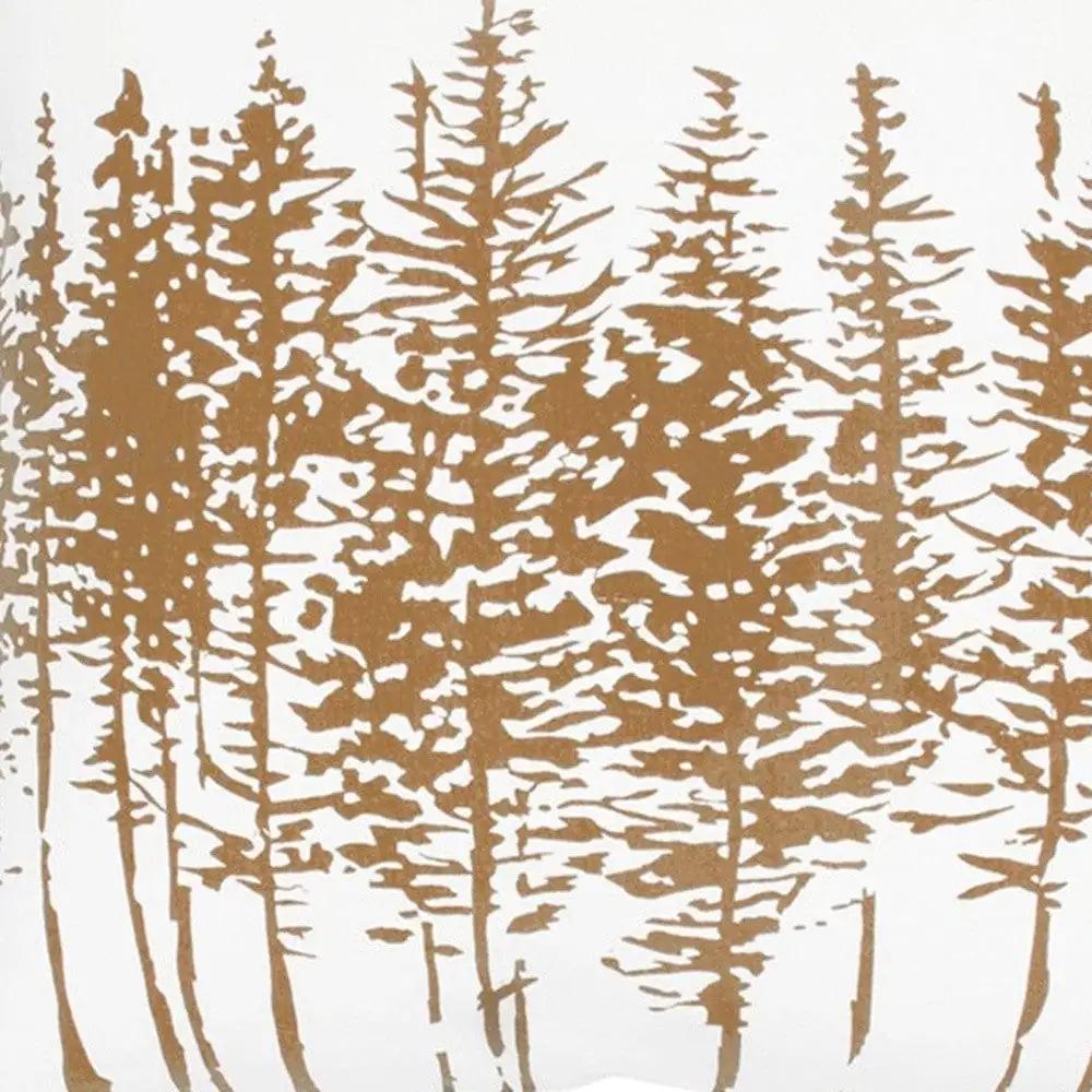 18" Brown and Ivory Forest Cotton Throw Pillow - Homeroots - Flyclothing LLC