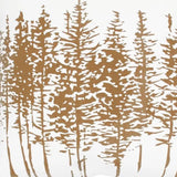 18" Brown and Ivory Forest Cotton Throw Pillow - Homeroots