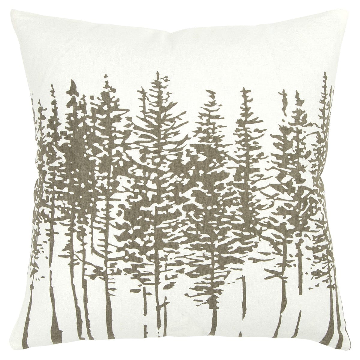 18" Gray Cotton Throw Pillow - Homeroots - Flyclothing LLC