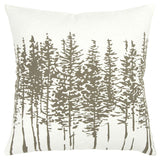 18" Gray Cotton Throw Pillow - Homeroots