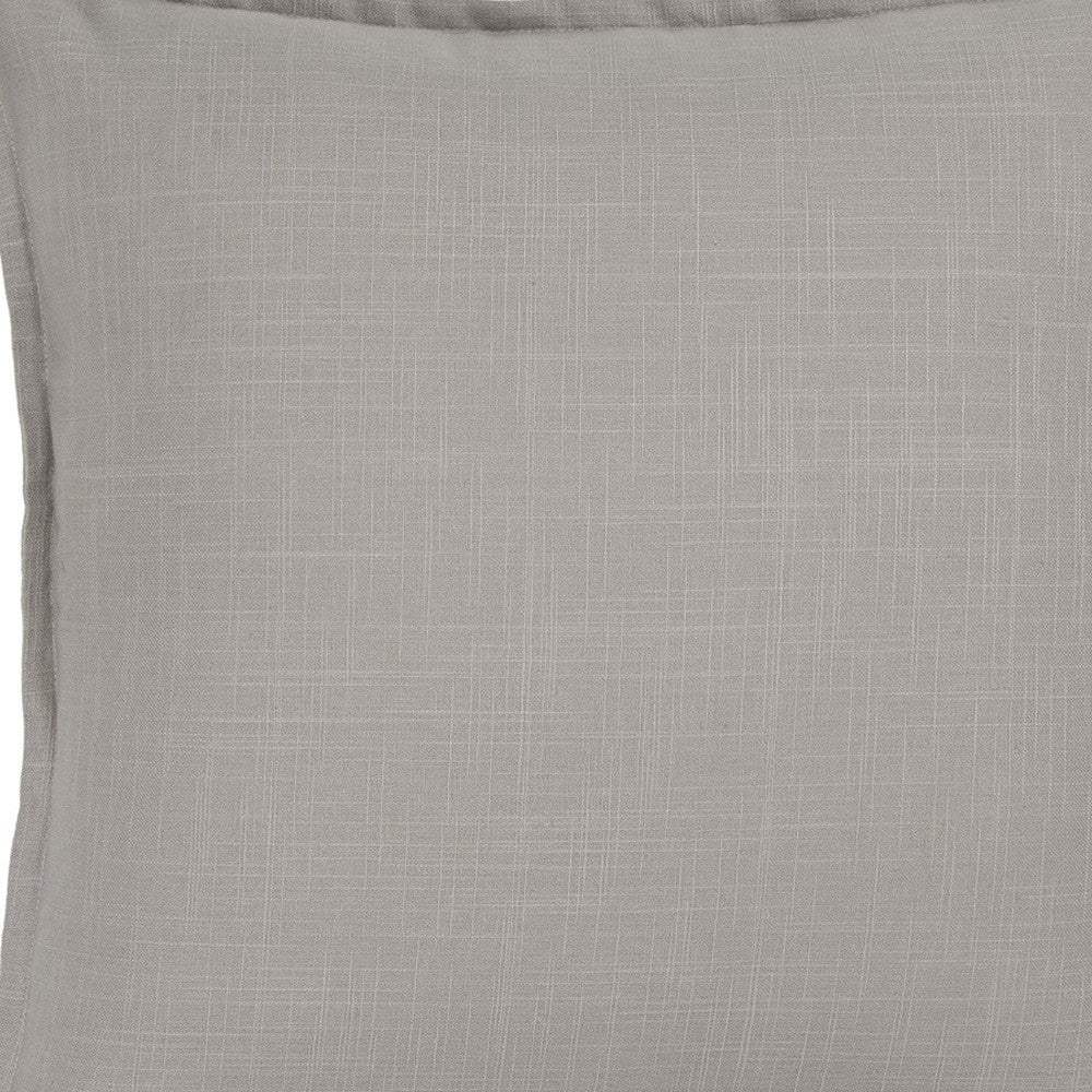 20" Gray Cotton Throw Pillow - Homeroots - Flyclothing LLC