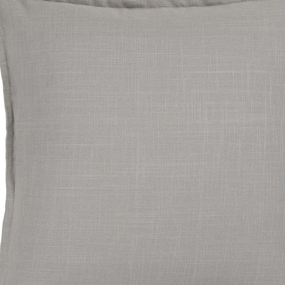 20" Gray Cotton Throw Pillow - Homeroots - Flyclothing LLC
