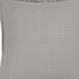 20" Gray Cotton Throw Pillow - Homeroots