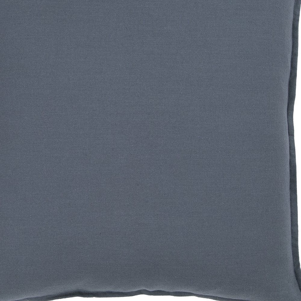 20" Slate Blue Cotton Throw Pillow - Homeroots - Flyclothing LLC