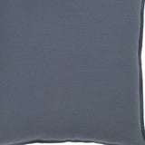 20" Slate Blue Cotton Throw Pillow - Homeroots