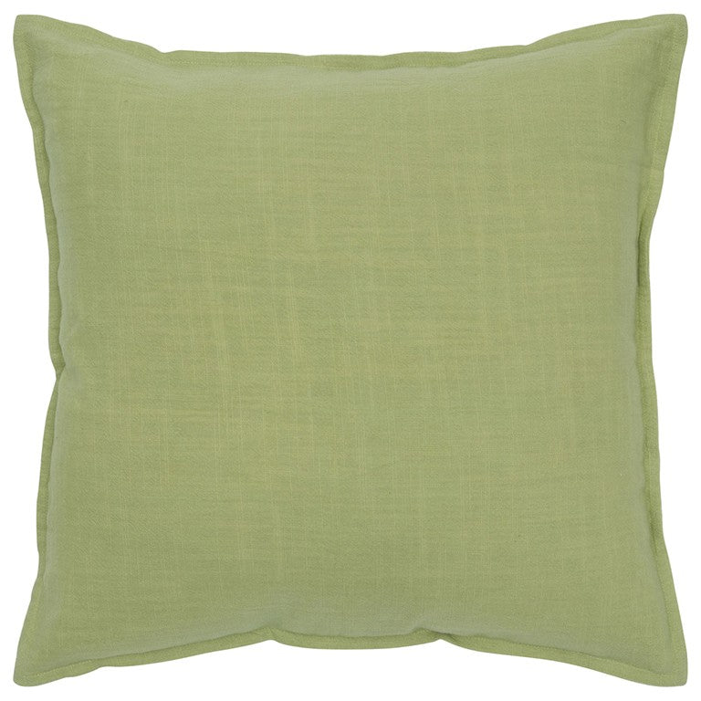 20" Lime Green Cotton Throw Pillow