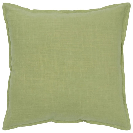 20" Lime Green Cotton Throw Pillow