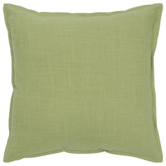 20" Lime Green Cotton Throw Pillow