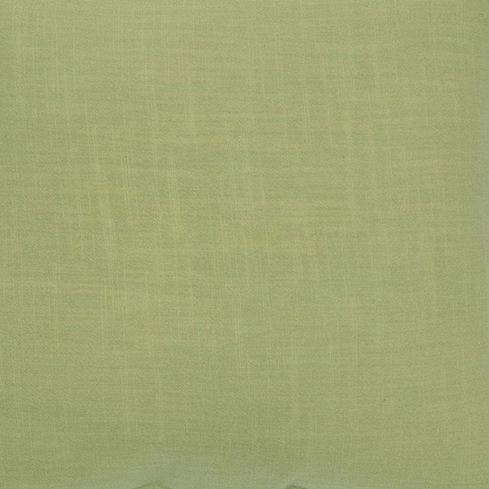 20" Lime Green Cotton Throw Pillow - Homeroots