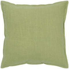 20" Lime Green Cotton Throw Pillow