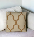 18" Natural Cotton Throw Pillow - Homeroots