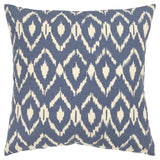 18" Navy Cotton Throw Pillow - Homeroots