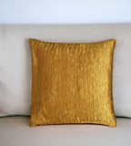 18" Gold Cotton Throw Pillow - Homeroots