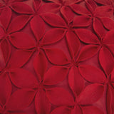 18" Red Cotton Throw Pillow - Homeroots
