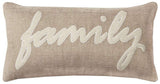 21" X 11" Tan Cotton Blend Zippered Pillow With Applique - Homeroots - Flyclothing LLC