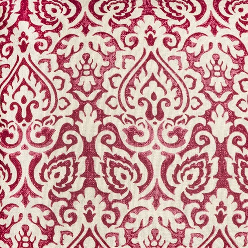 22" Red and White Cotton Throw Pillow - Homeroots - Flyclothing LLC