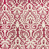 22" Red and White Cotton Throw Pillow - Homeroots