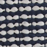 20" X 20" Blue and White Weave Cotton Zippered Pillow - Homeroots - Flyclothing LLC