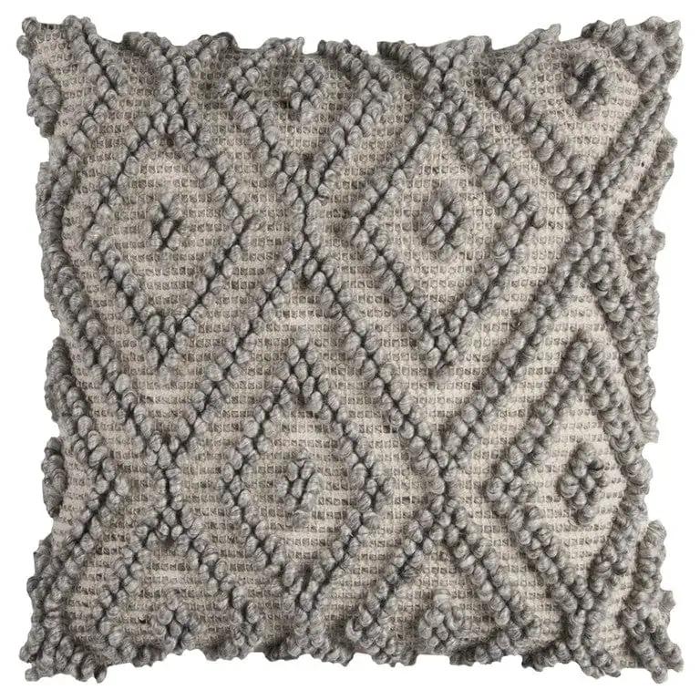 20" Natural And Gray Cotton Throw Pillow - Homeroots - Flyclothing LLC