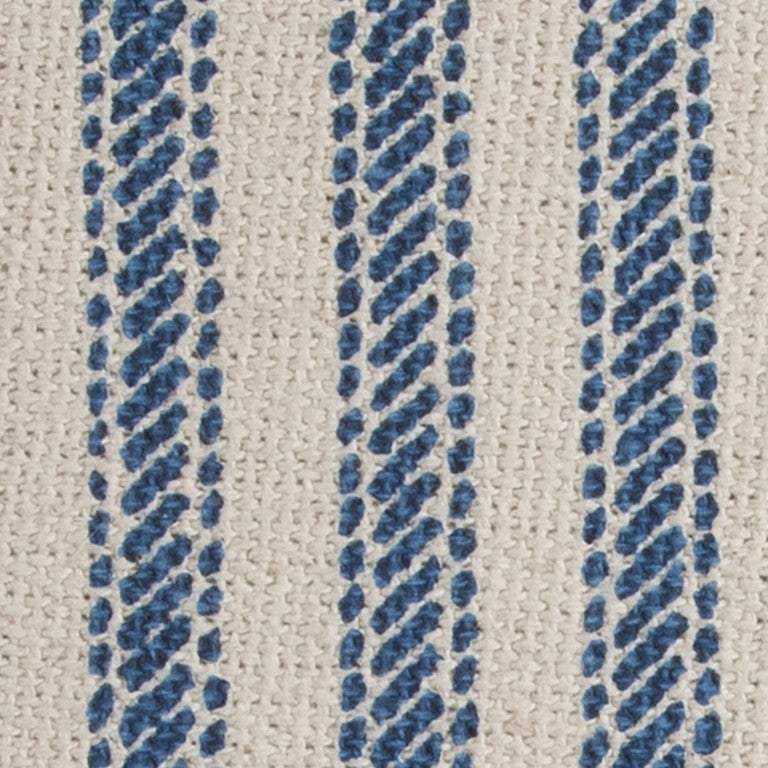 Blue Natural Ticking Stripe Throw Pillow - Homeroots - Flyclothing LLC