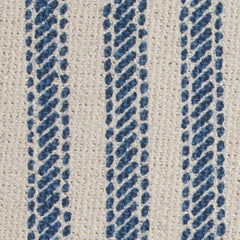 Blue Natural Ticking Stripe Throw Pillow