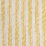 Yellow Natural Ticking Stripe Throw Pillow - Homeroots