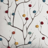 Set of Two 20" X 20" Brown Indoor Outdoor Throw Pillow Cover & Insert with Pom Poms - Homeroots