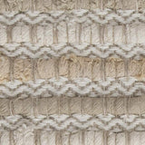 Ivory Beige Nubby Texture Bands Throw Pillow - Homeroots - Flyclothing LLC