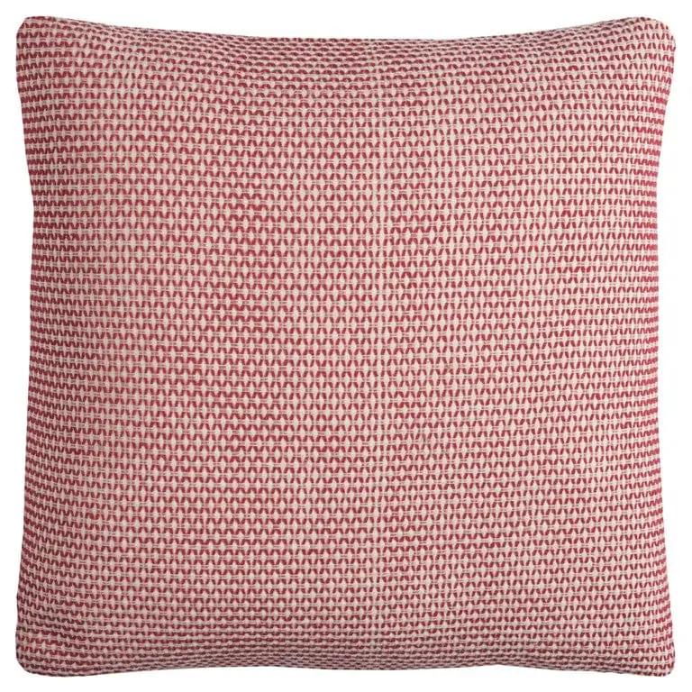 Red Ivory Scaled Diamond Pattern Throw Pillow - Homeroots