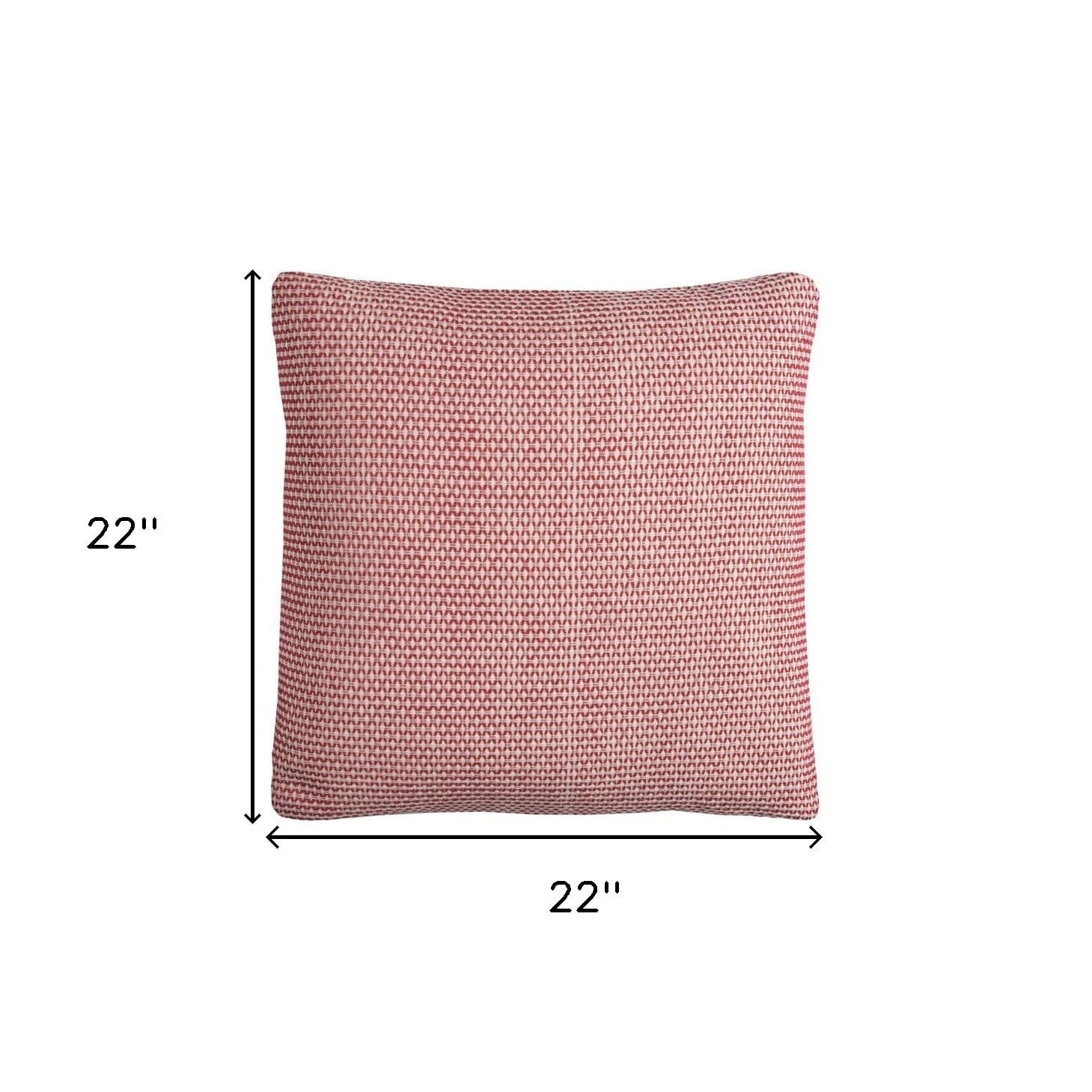 Red Ivory Scaled Diamond Pattern Throw Pillow - Homeroots