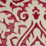 Red Natural Distressed Damask Throw Pillow - Homeroots
