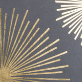 20" Gray and Gold Fireworks Cotton Throw Pillow - Homeroots