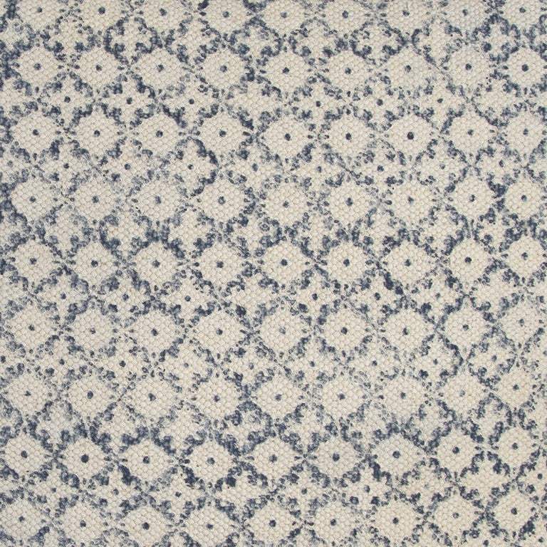 Blue Beige Distressed Block Throw Pillow - Homeroots - Flyclothing LLC