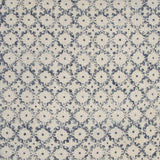 Blue Beige Distressed Block Throw Pillow - Homeroots