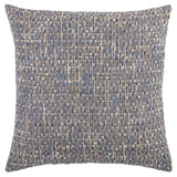 Blue Gray Metallic Nubby Textured Throw Pillow - Homeroots