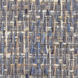 Blue Gray Metallic Nubby Textured Throw Pillow - Homeroots