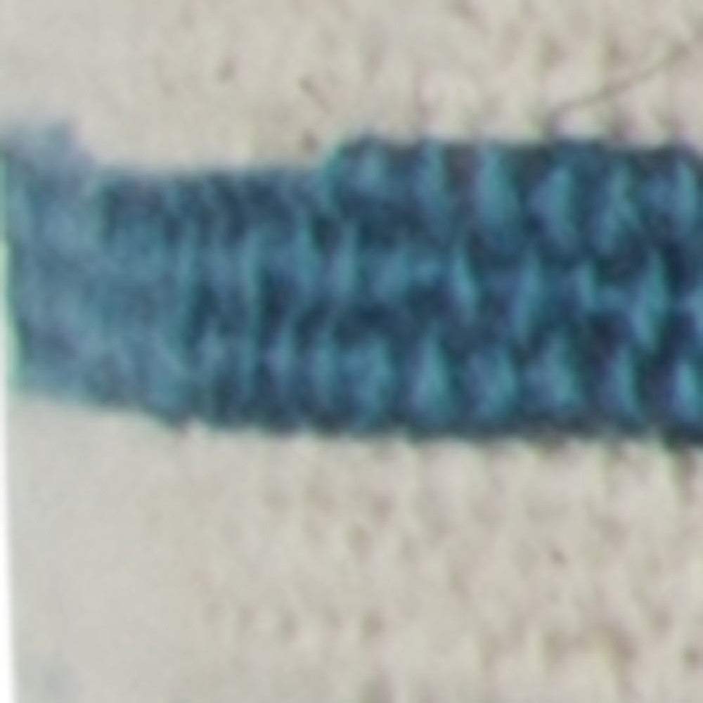 Teal White Kantha Stitch and Knots Throw Pillow - Homeroots - Flyclothing LLC