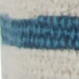 Teal White Kantha Stitch and Knots Throw Pillow - Homeroots - Flyclothing LLC