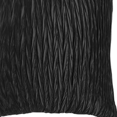 18" Black Cotton Throw Pillow