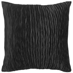 18" Black Cotton Throw Pillow